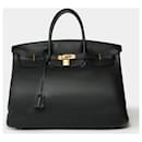 HERMES Birkin 40 in Black Leather - 102011 - Hermès