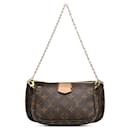 Braune Louis Vuitton Monogram Multi Pochette Accessoires Tasche