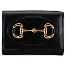 Billetera Trifold Gucci Horsebit 1955 negra