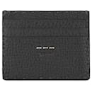 Black Fendi Selleria Leather Card Holder