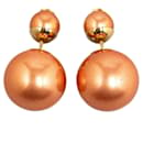 Pendientes Pushback Tribales de Resina Rosa Dior