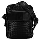 Black Bottega Veneta Intrecciato Crossbody