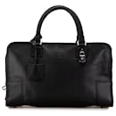 Black LOEWE Leather Amazona 36 Handbag - Loewe