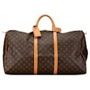 Borsa da viaggio Keepall 60 Monogram Louis Vuitton marrone