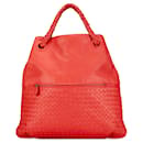 Bolso Julie de Nappa Intrecciato naranja de Bottega Veneta