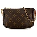 Brown Louis Vuitton Monogram Mini Pochette Accessoires Handbag