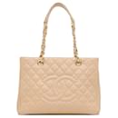 Tote Grand Shopping Caviar Beige de Chanel