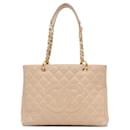 Tote Grand Shopping en Caviar Beige de Chanel