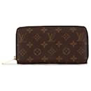 Portafoglio Zippy Monogram Louis Vuitton marrone