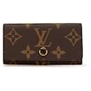 Brown Louis Vuitton Monogram 4 Key Holder