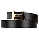 Black Hermès Constance Reversible Belt