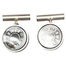 Silver Hermès Silver Clou de Selle Cufflinks