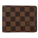 Brown Louis Vuitton Damier Ebene Marco Bifold Wallet