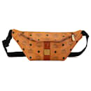 Belt bag in pelle MCM Visetos color tan