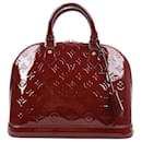 Louis Vuitton Vernis Alma PM Handtasche in Burgunder M91691