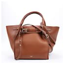 CELINE Petit Big Bag 2way en cuir de veau lisse couleur tan - Céline