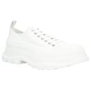 Alexander McQueen Tread Slick Lace Up in White - Alexander Mcqueen