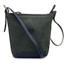 Borsa a tracolla in suede e pelle verde vintage - Gucci