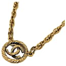 Chanel Coco Mark Gold Necklace