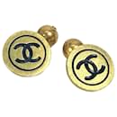 Chanel 95P CC Coco Mark Bicolor Cufflinks