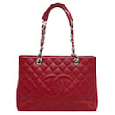 Sac Grand Shopping en Cuir Caviar Rouge Chanel