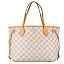 Louis Vuitton White Damier Azur Neverfull PM