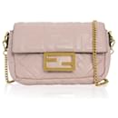 Fendi Nappa Embossed Mini Baguette