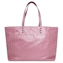 Sac à main en cuir fourre-tout rose Bottega Veneta