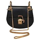 CHLOE NWOT Mini Drew Borsa a Sella in Pelle Nera - Chloé