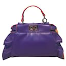 Borsa Peekaboo Micro Mini Viola di Fendi