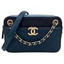 Sac à caméra Chanel Blue Color Block NWT