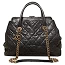 Chanel Glazed Caviar Large Frame Tote Bag