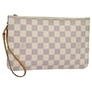 LOUIS VUITTON Pochettes Neverfull MM Damier Azur LV Auth 84019 - Louis Vuitton