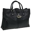 GUCCI Hand Bag Leather Black 130994 Auth hk1433 - Gucci