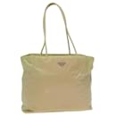 PRADA Bolsa Tote Nylon Beige Auth bs16147 - Prada