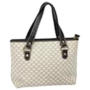 Borsa a mano in tela Macadam CELINE PVC bianca Auth 82867 - Céline