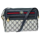 GUCCI GG Supreme Sherry Line Schultertasche PVC Navy Rot Auth 83572 - Gucci