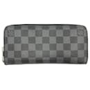 Zippy Canvas Vertical long Wallet Damier Graphite - Louis Vuitton