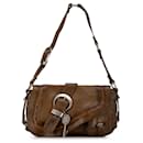 Brown Dior Gaucho Double Saddle Shoulder Bag