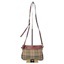 Burberry Peyton Umhängetasche aus Horseferry-Check-Canvas in Pink/Beige