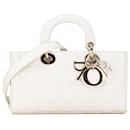 Dior Blanc Moyen Cuir d'Agneau Cannage Lady D-Joy