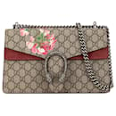 Gucci Brown Small GG Supreme Blooms Dionysus Shoulder Bag