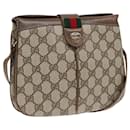 GUCCI GG Supreme Web Sherry Line Shoulder Bag PVC Beige 10 02 037 Auth yk13680 - Gucci