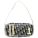 Pochette d'accessoire en toile Trotter Christian Dior noire Auth mr353