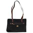 Burberrys Nova Check Tote Bag Canvas Leather Black Auth bs16019 - Autre Marque