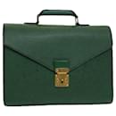 LOUIS VUITTON Epi Serviette Ambassador Sac d'Affaires Vert M54412 LV Auth 84072 - Louis Vuitton