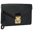 LOUIS VUITTON Epi Serie Dragonne Hand Bag Black Noir M52612 LV Auth 84159 - Louis Vuitton