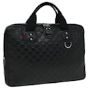 GUCCI GG Canvas Guccissima Hand Bag Black Auth 81048