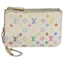 LOUIS VUITTON Pochette ClesNM Multicolore Porte-monnaie Blanc M93734 LV Auth 84128 - Louis Vuitton