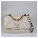 Chanel Light Beige Medium 19 Flap Bag